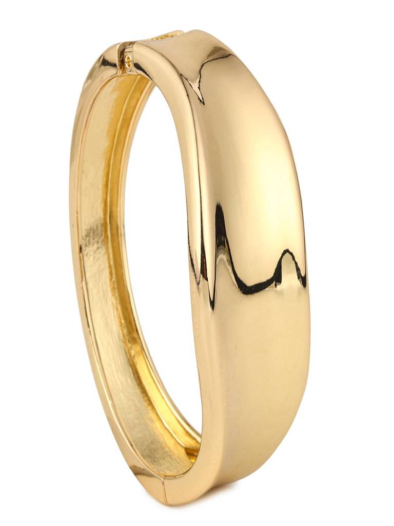 Molten Wave Sculpt Bangle : WBR296WCGLD