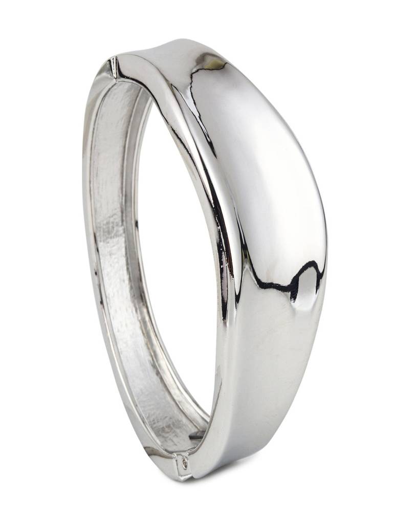 Molten Wave Sculpt Bangle : WBR296WCSLV