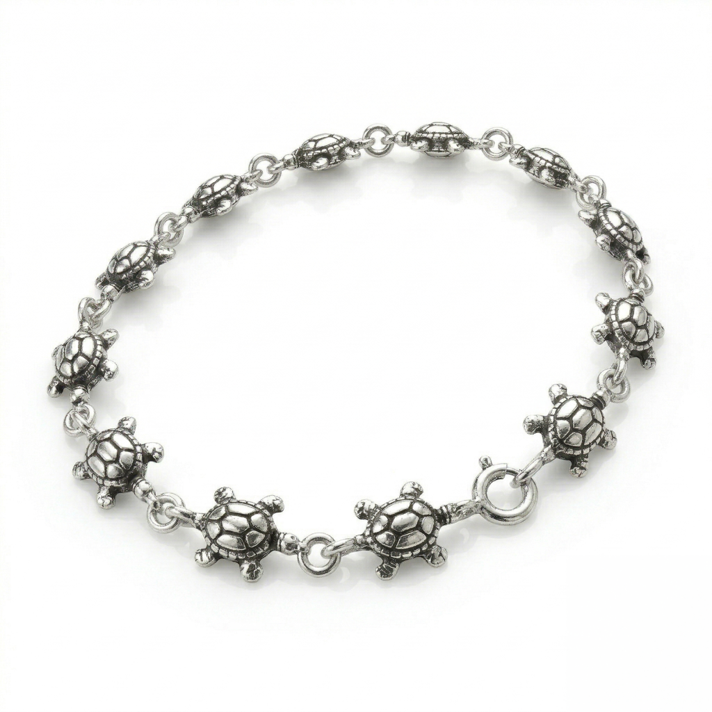 925 Sterling Silver Bracelet For Women | Classic Plain Silver Bracelet | Minimal Elegant Daily Wear Jewelry | Handma : FU-0844