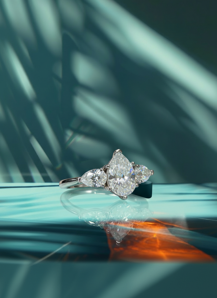 Lunar Muse 1.4Ct Moissanite Engagement Ring : GJRG0018RG925277