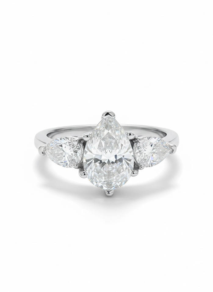 Lunar Muse 1.4Ct Moissanite Engagement Ring : GJRG0018RG925277