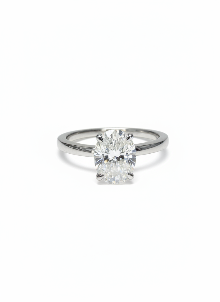 Silent Crest 2.36Ct Moissanite Engagement Ring : GJRG0022RG925232