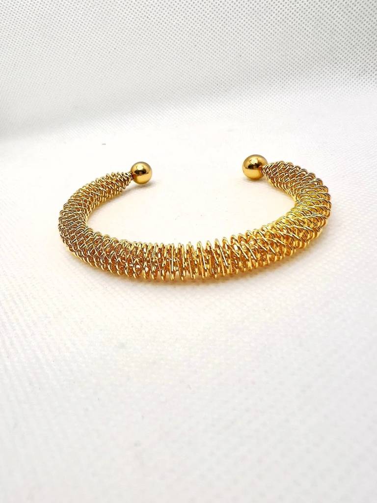 Xago Le Cristina Gold Plated Cuff Bracelet : XATBGB400