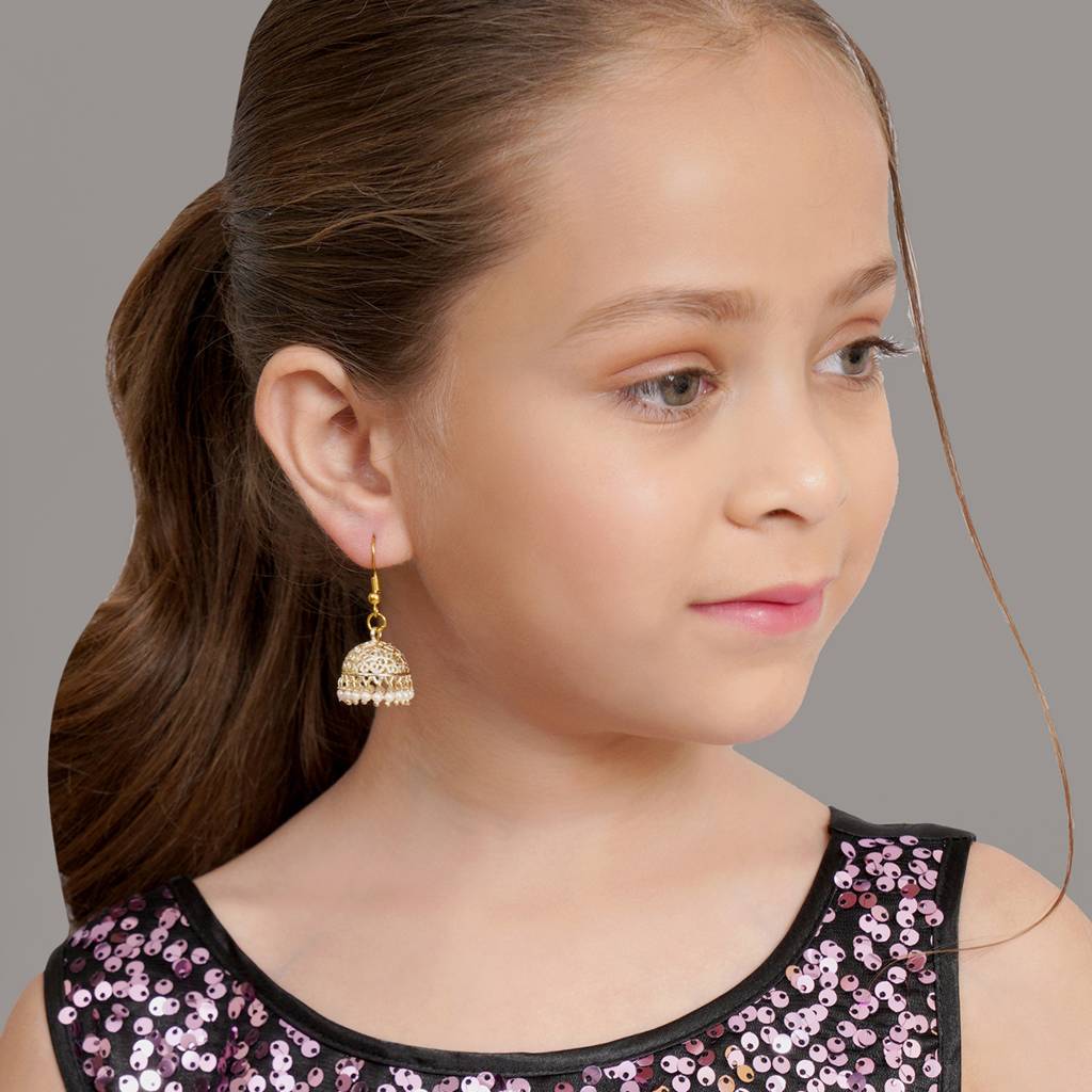 Jaalidar Golden Jhumki : RRKDEC22-8