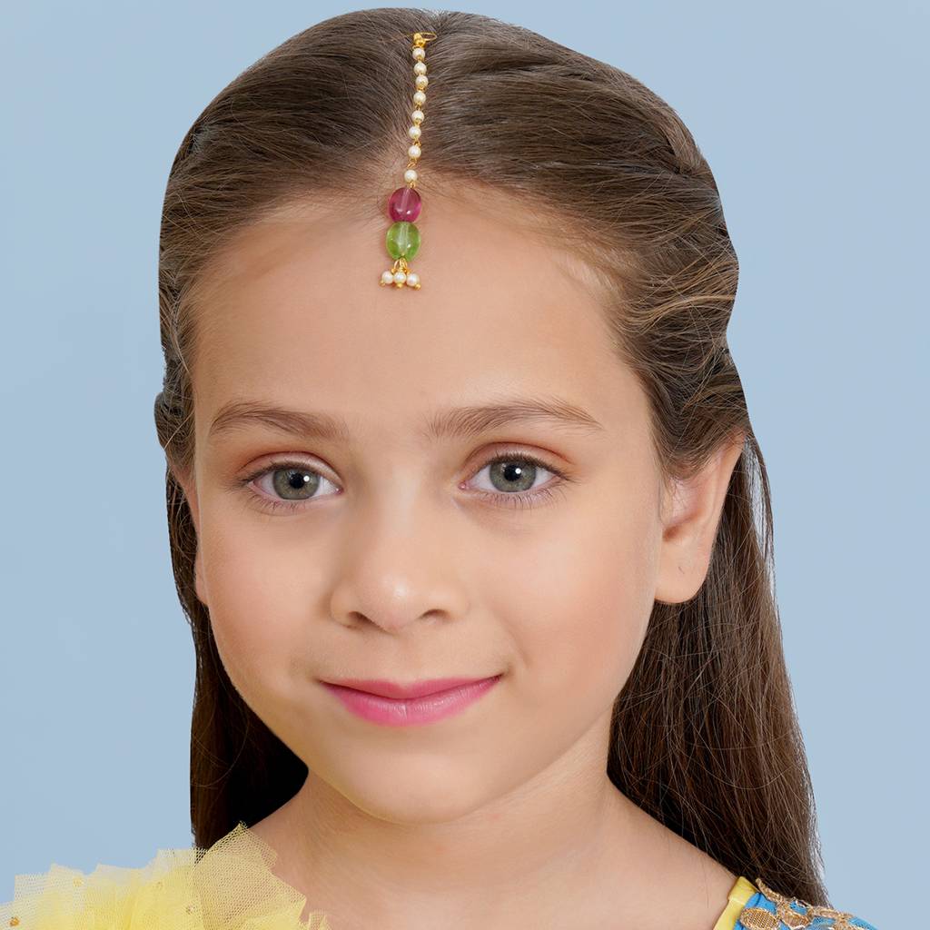 Multi Stone Maang Tikka : RRKDEC22-50