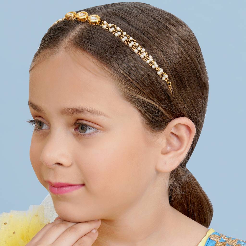 Kundan Hair Band : RRKDEC22-26