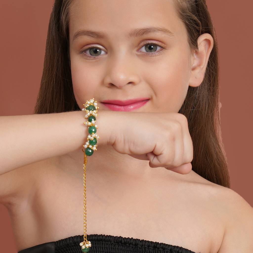 Green Stone Bracelet : RRKDEC22-63