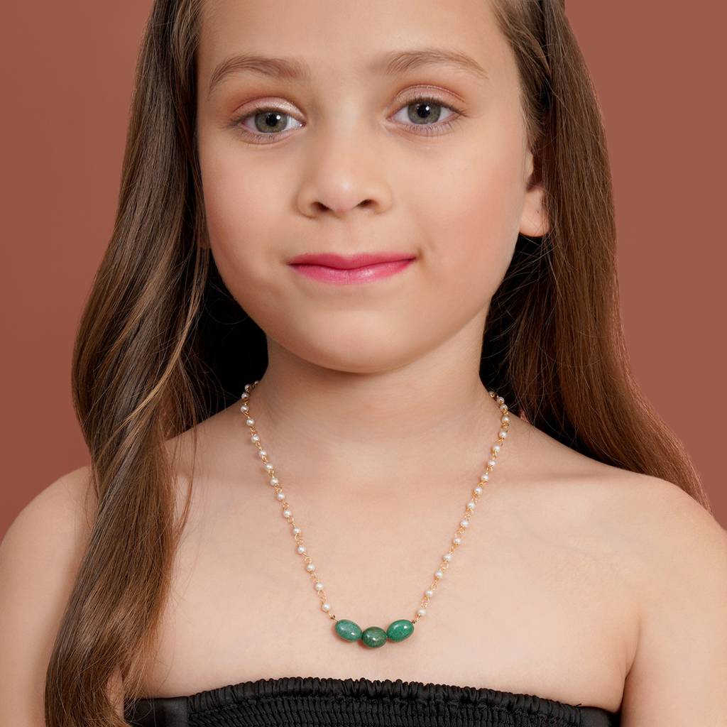 Green Stone Necklace : RRKDEC22-72