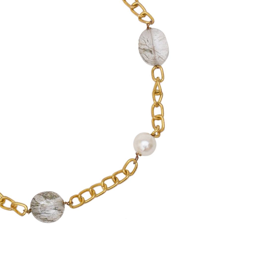 Flourite Stone Bracelet : RRKDEC22-61