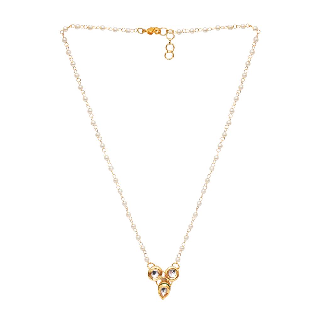 Teardrop Kundan Necklace : RRKDEC22-70