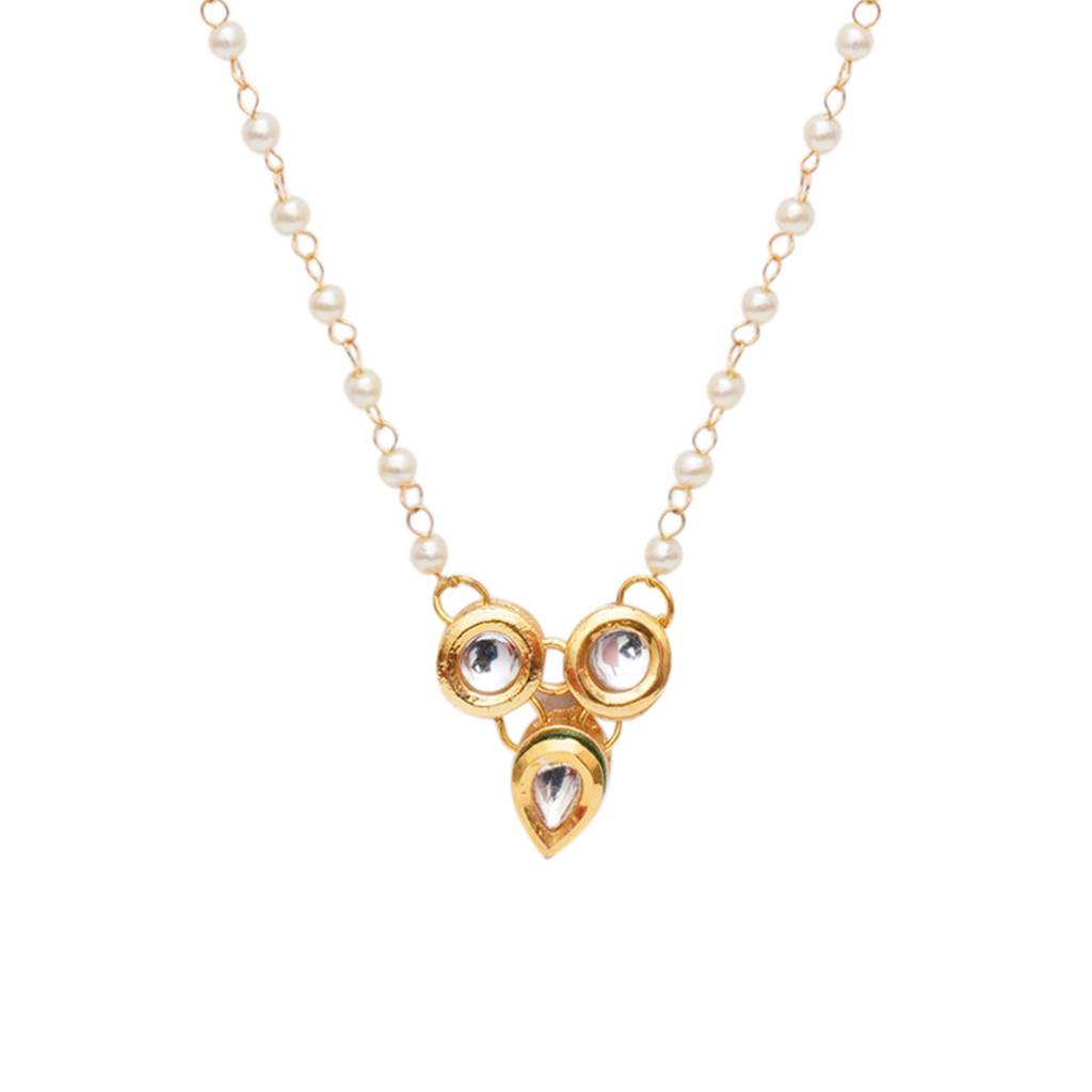 Teardrop Kundan Necklace : RRKDEC22-70