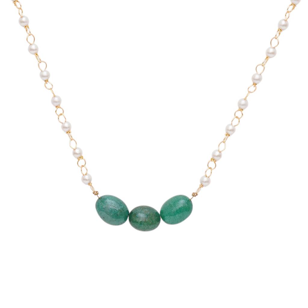 Green Stone Necklace : RRKDEC22-72