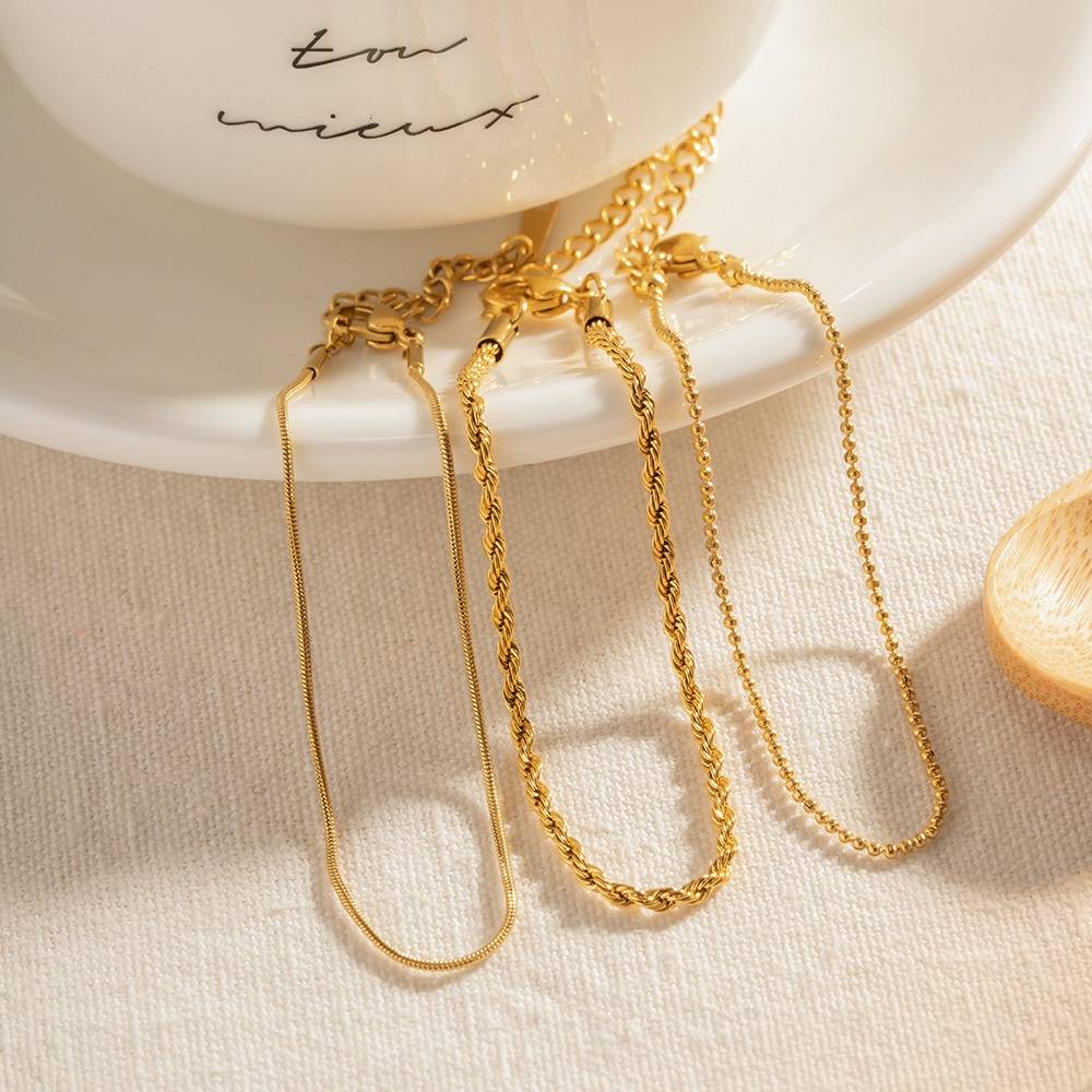 Gold Plated Daily Wear Moana Set Of 3 Bracelet : JDBW2304003