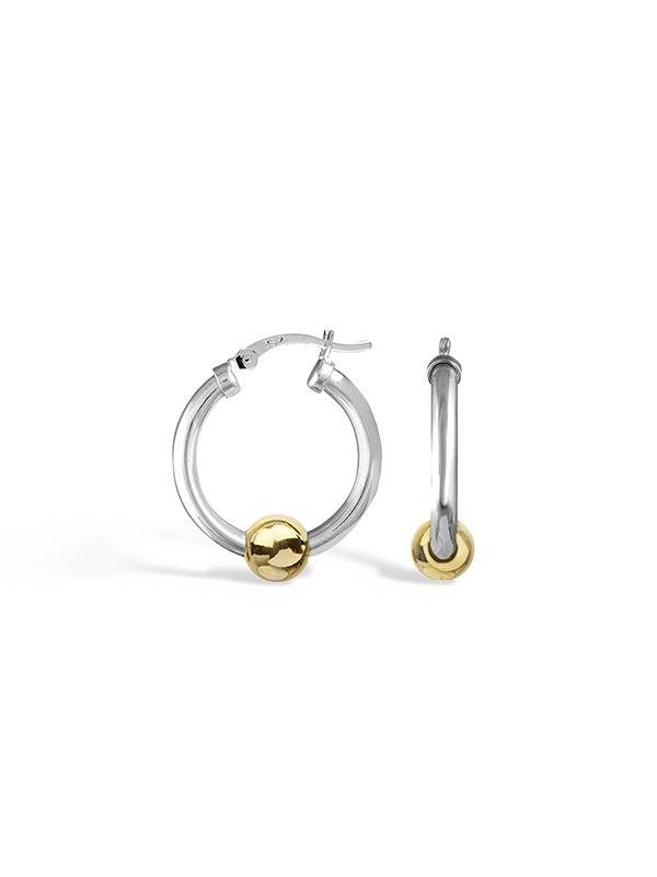 Two-Tone Hoops 25Mm : JE104176D25M2T