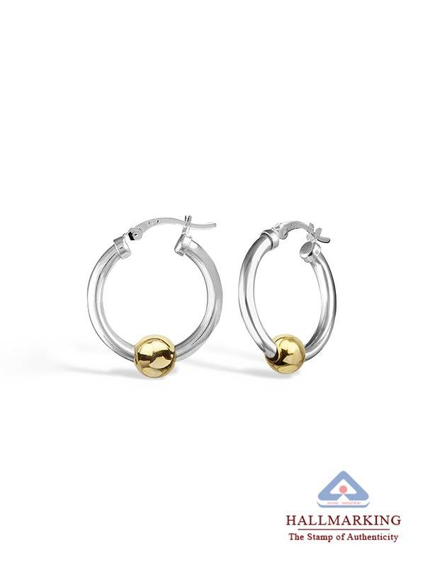 Two-Tone Hoops 25Mm : JE104176D25M2T