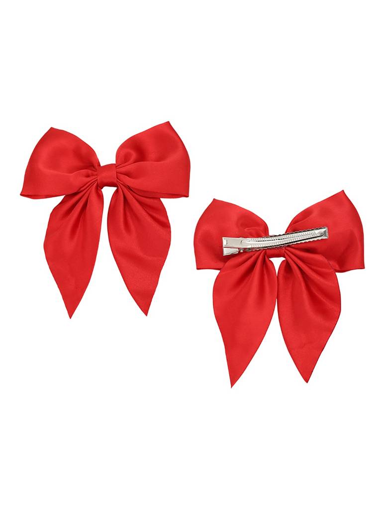 Red Luxe Kids Gift Box – Cherry Charm Bracelet & Cherry Drop Earrings, Red Bow Clip & Velvet Scrunchies Set : KAS160