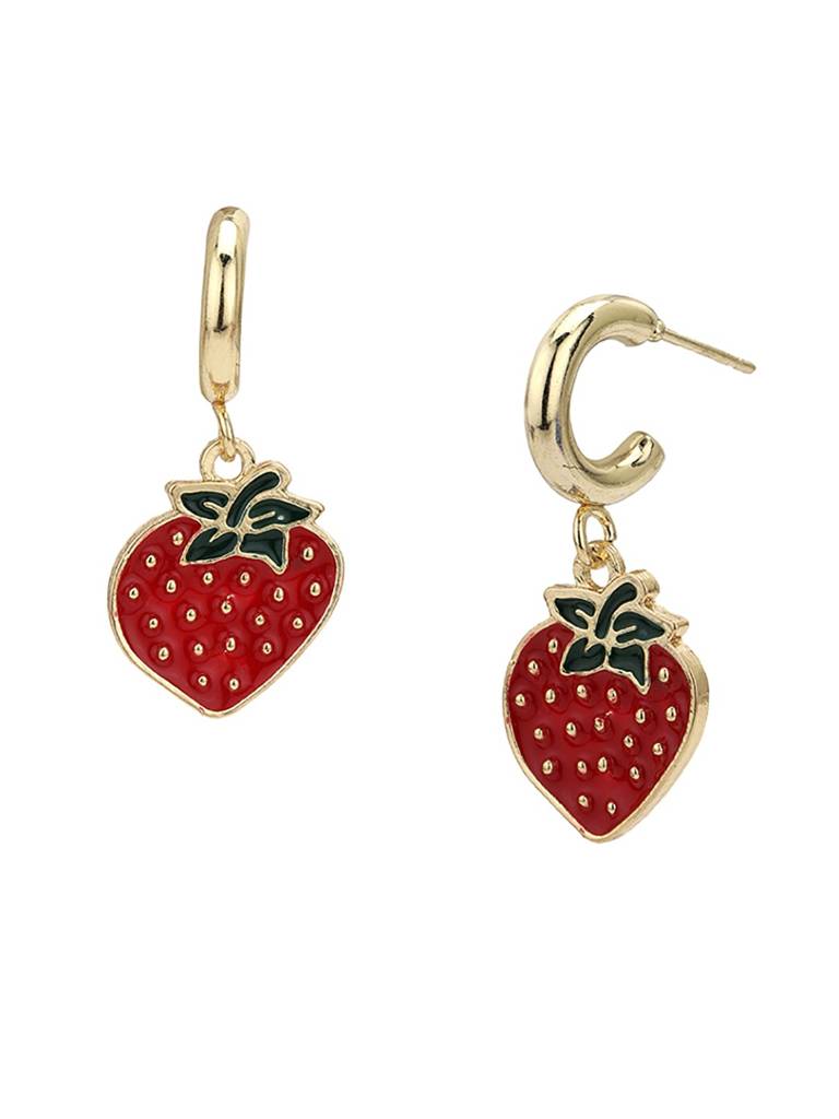 Red Luxe Kids Gift Box – Cherry Charm Bracelet & Cherry Drop Earrings, Red Bow Clip & Velvet Scrunchies Set : KAS160