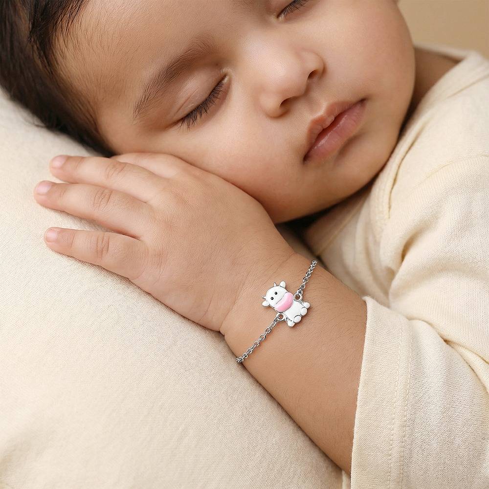 925 Silver Moo Magic Kids Bracelet|Gifts For Kids | With Certificate Of Authenticity And 925 Stamp | 6 Months Warranty : KBR0113