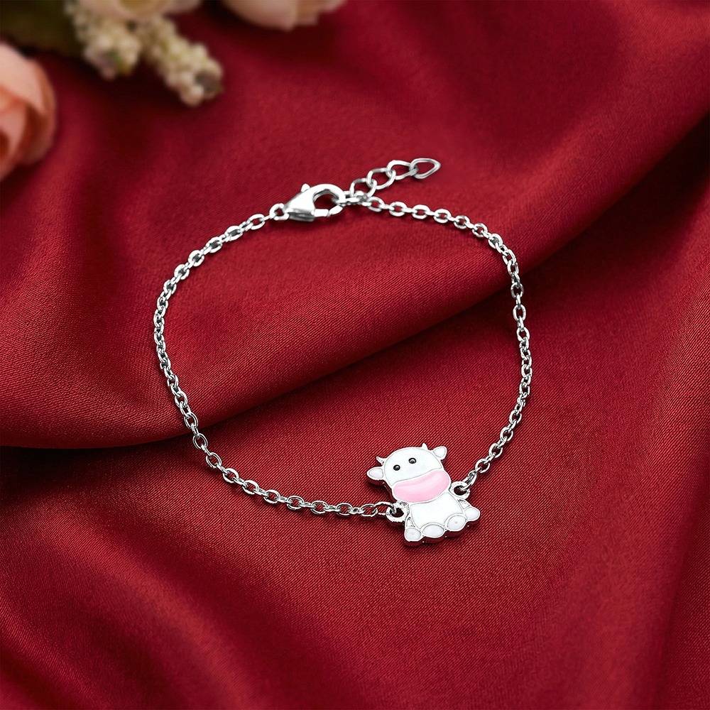 925 Silver Moo Magic Kids Bracelet|Gifts For Kids | With Certificate Of Authenticity And 925 Stamp | 6 Months Warranty : KBR0113