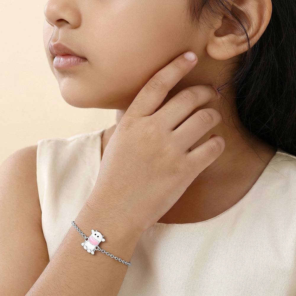 925 Silver Moo Magic Kids Bracelet|Gifts For Kids | With Certificate Of Authenticity And 925 Stamp | 6 Months Warranty : KBR0114