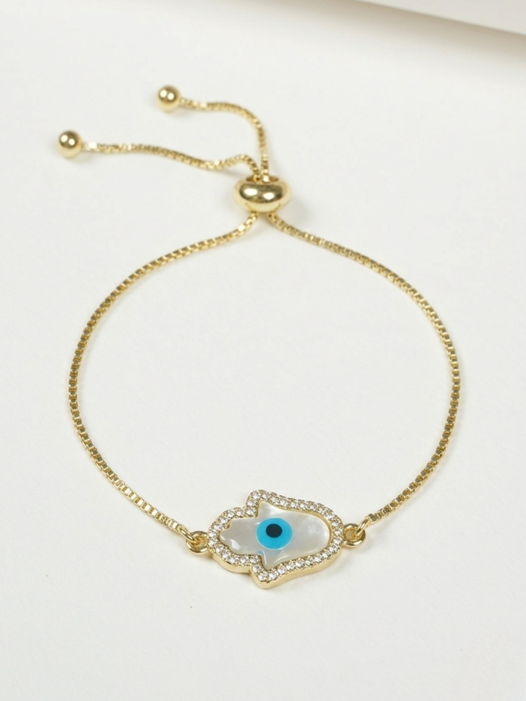 Evil Eye Adjustable Bracelet : KBR386