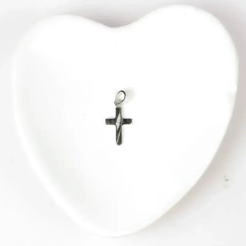 Pure 925 Silver Minimal Cross Pendant For Men & Women : SP-40