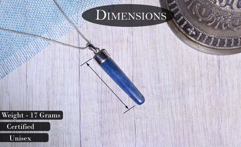 Original Kyanite Pendant Healing Gemstone : KYANITE-PENDENT
