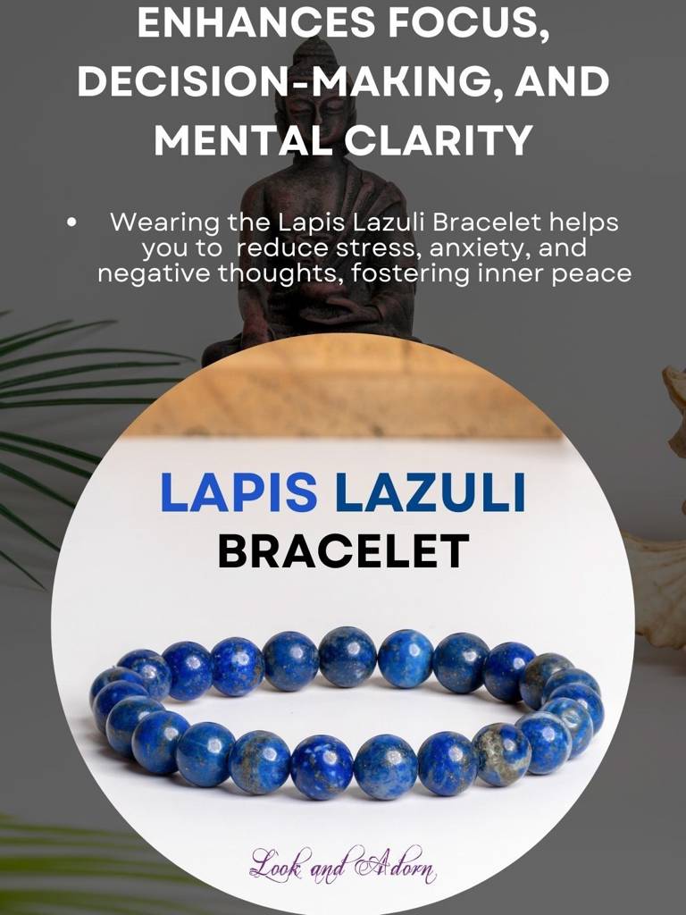 Lapis Lazuli Bracelet : LAABL65-65-S