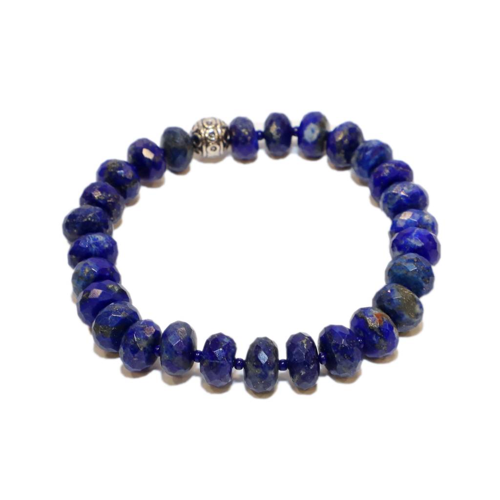 Lapis Lazuli Healing Gemstone Bracelet : LAPIS-LAZULI-BRACELET