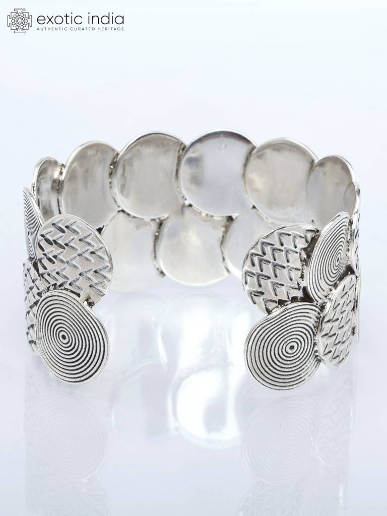 Spiral Design Sterling Silver Cuff Bangle Bracelet For Women : LDD462
