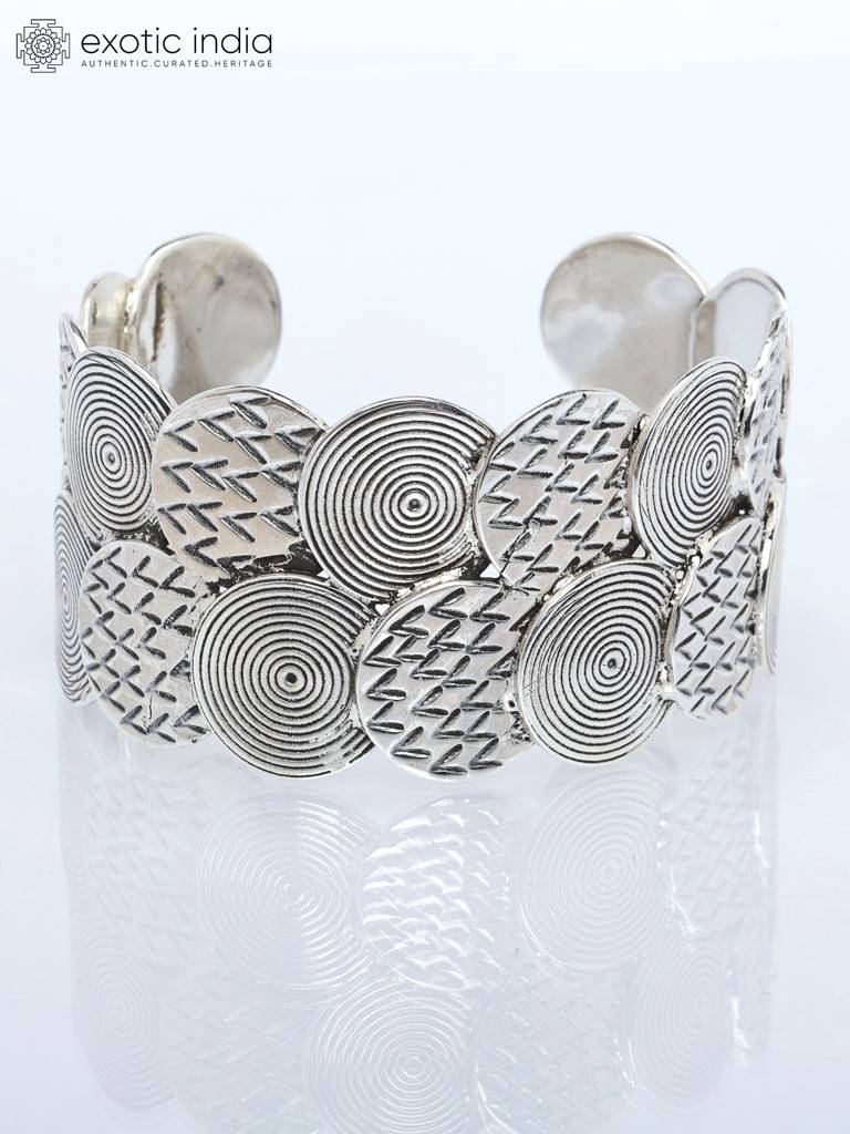Spiral Design Sterling Silver Cuff Bangle Bracelet For Women : LDD462