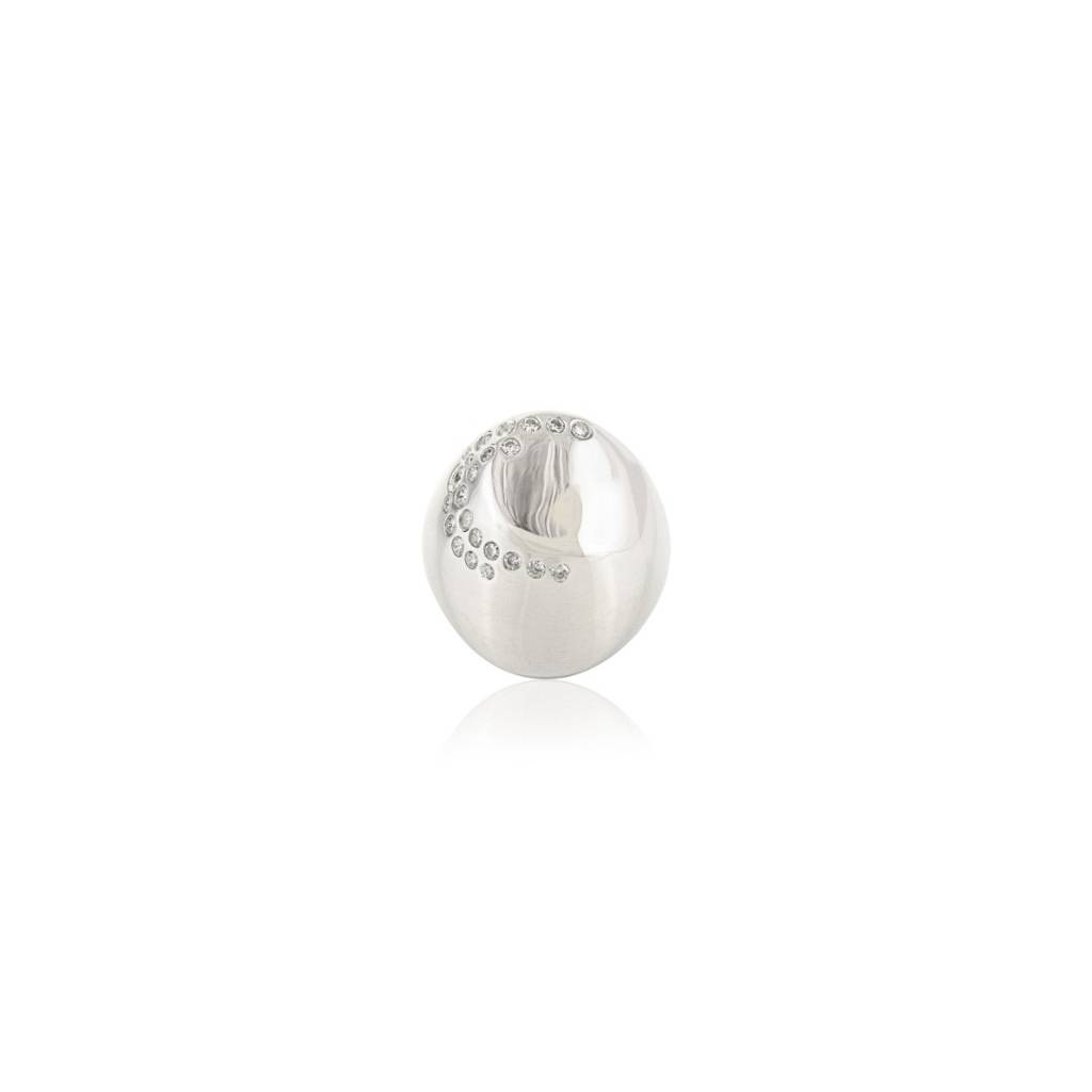 925 Silver Signet Ring With Flush Setting Sparkling Cz Diamonds : LM166