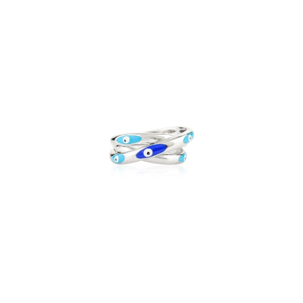Evil Eye Spiritual Protective Silver Ring : LM26