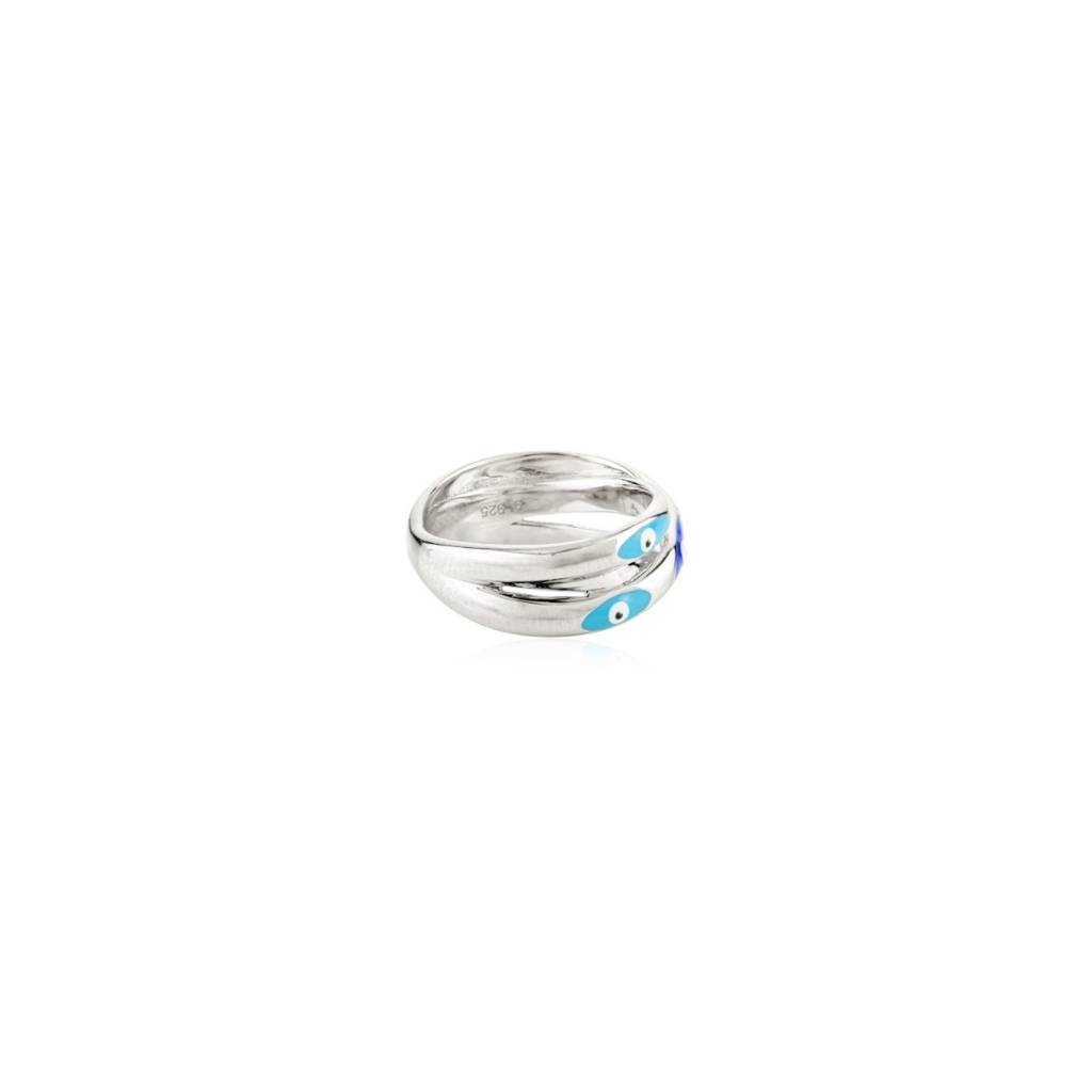Evil Eye Spiritual Protective Silver Ring : LM26