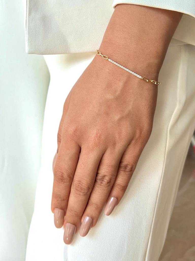 Pave Bar Bracelet : M1BR9