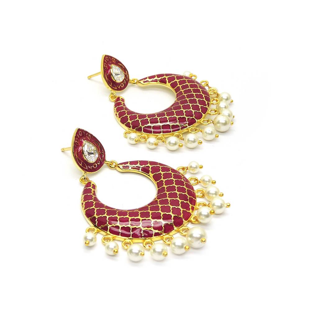 Scintillating Mughal Chandbali : 2400ECB