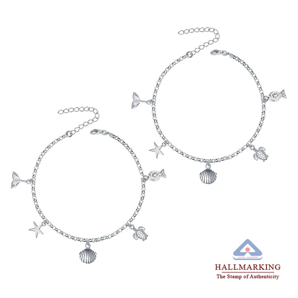 Ocean Charm Beach Anklet ( Pair ) : MAN24730110HIA18SL