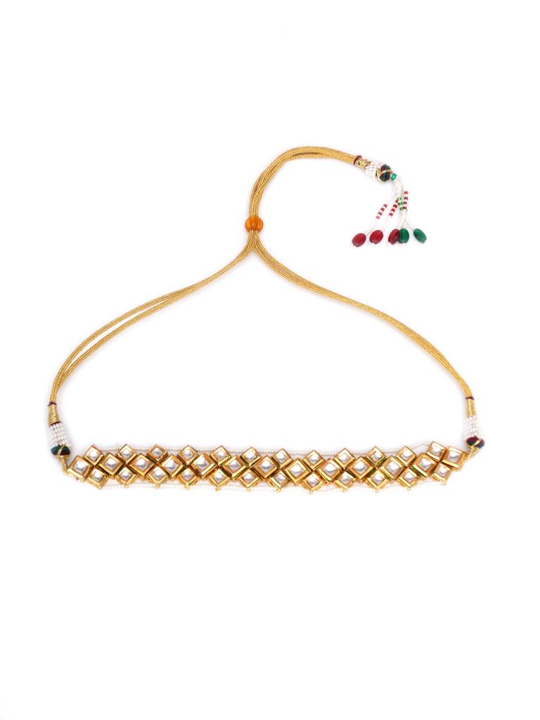 Kundan & Pearl Neckpiece : RRA23-64