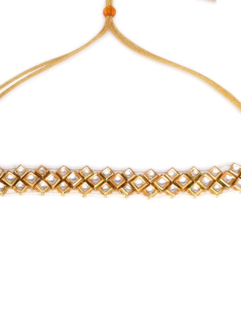Kundan & Pearl Neckpiece : RRA23-64