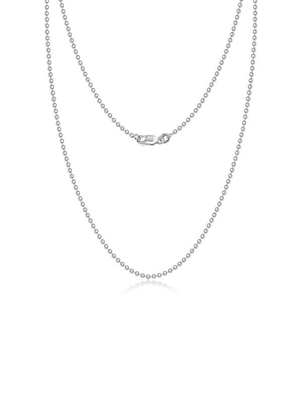 Venezia Bead Ball Chain Necklace 1.2 Mm : MCH50912S16ISL