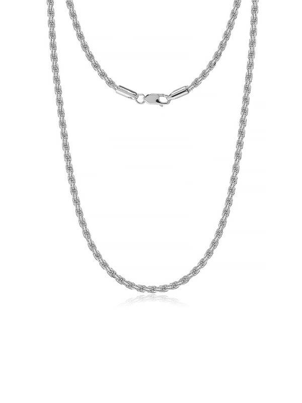 Diamond-Cut Twisted Rope Chain 2Mm : MCH50916S18ISL