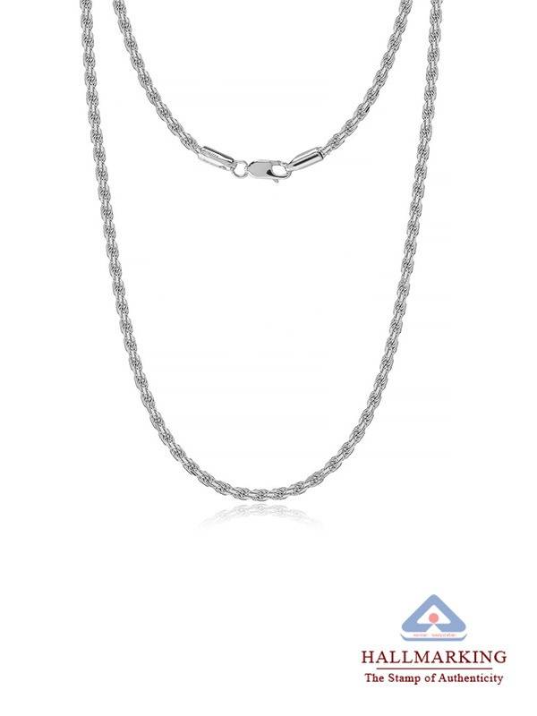 Diamond-Cut Twisted Rope Chain 2Mm : MCH50916S18ISL