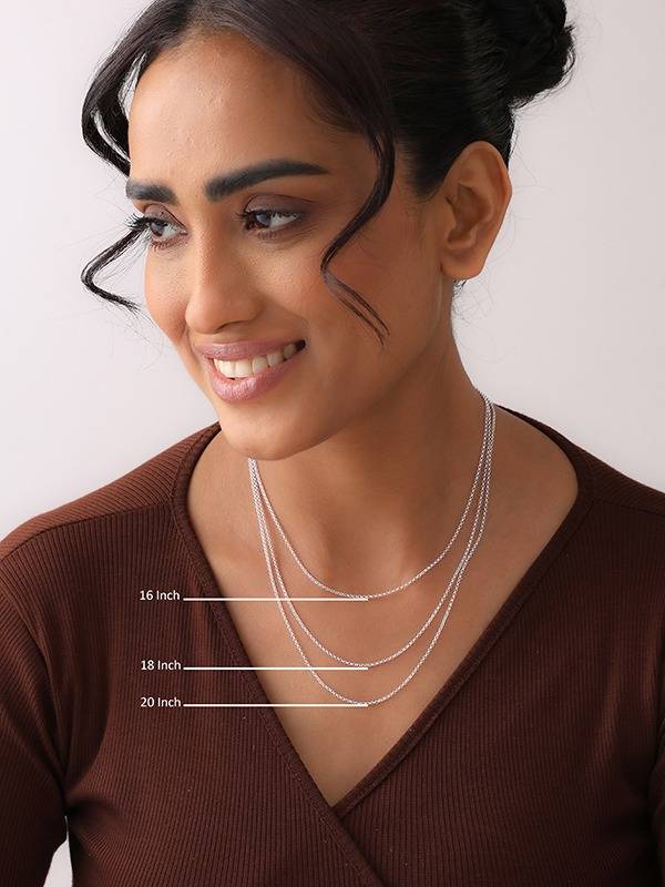 Bellina Link Chain Necklace : MCH50924S16ISL