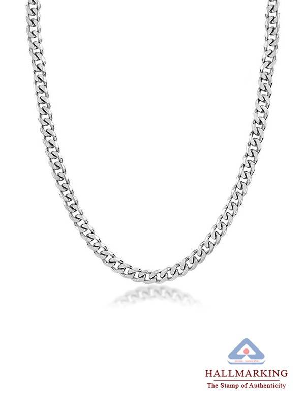 Diamond-Cut Curb Chain For Men : MCH50931S22ISL