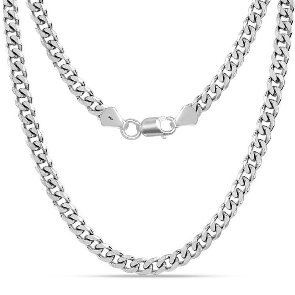 Ferro Diamond-Cut Curb Men'S Chain Necklace : MCH50931S24ISL