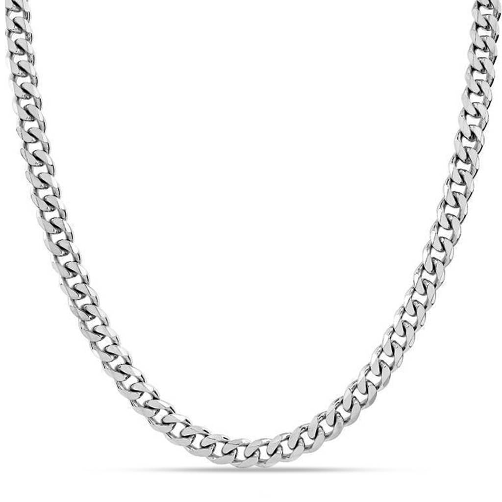 Ferro Diamond-Cut Curb Men'S Chain Necklace : MCH50931S24ISL