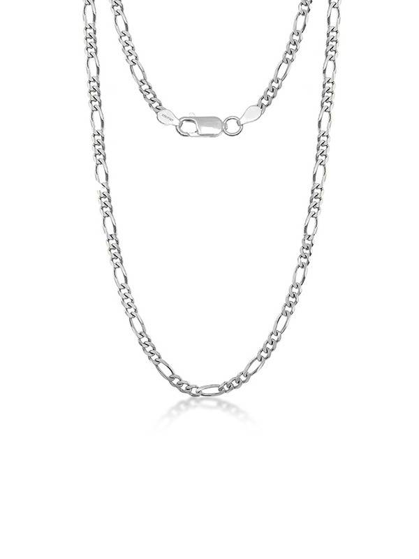 Diamond-Cut Figaro Chain 3.5Mm : MCH50932S16ISL
