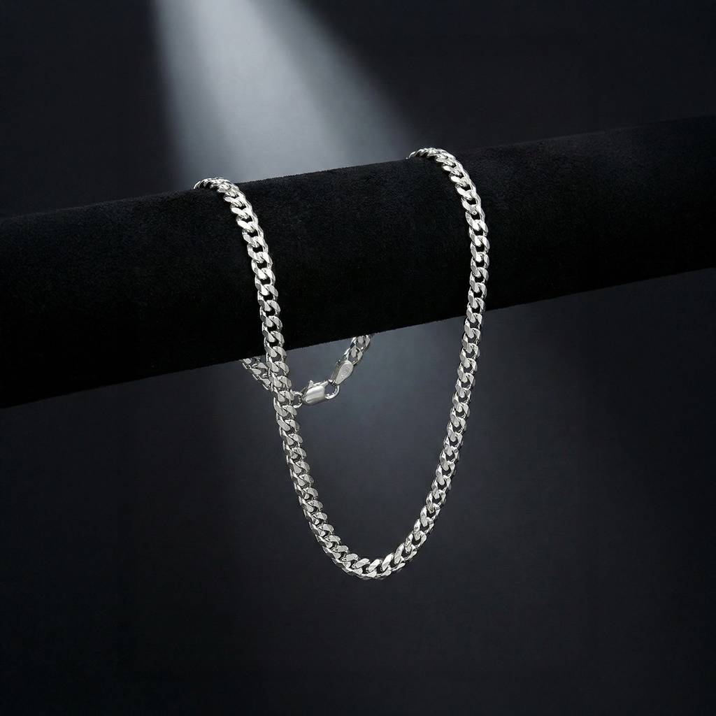 Habana Diamond-Cut Cuban Men'S Chain Bracelet : MCH51273S8ISL