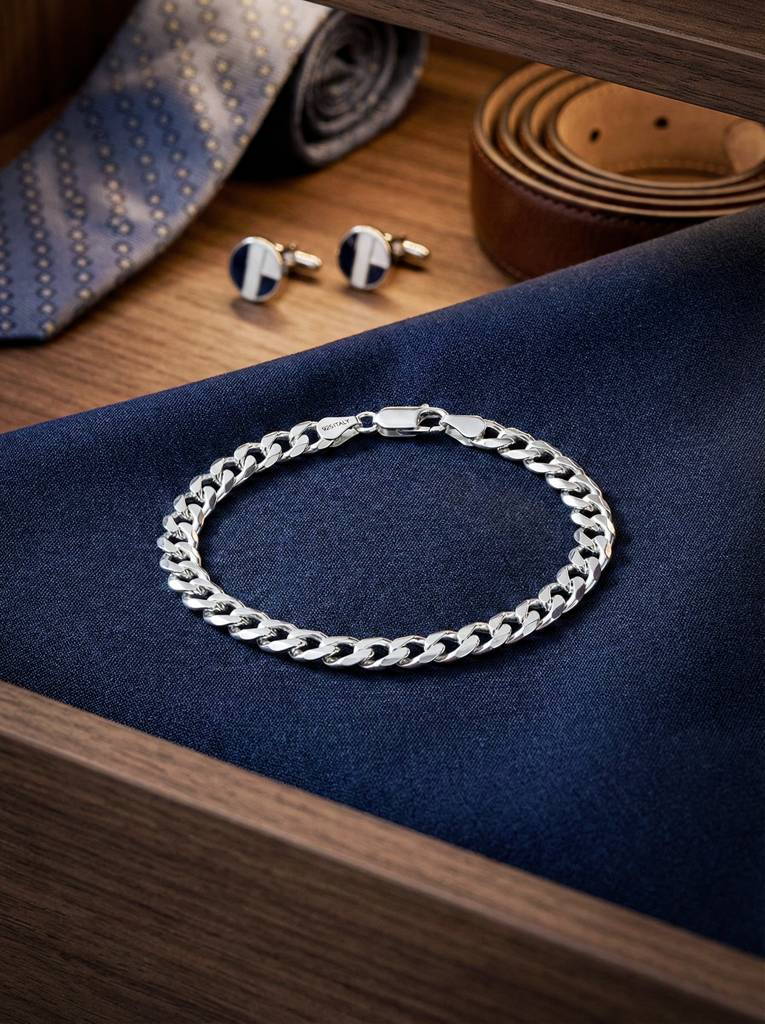 Diamond-Cut Cuban Link Bracelet 6Mm For Men : MCH51273S8HISL
