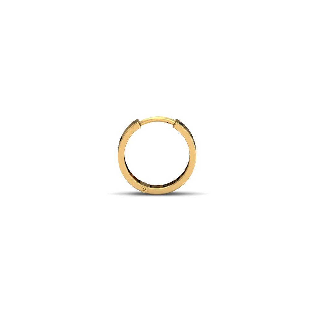 9K Yellow Gold Kai Black Mens Hoop : ME2034